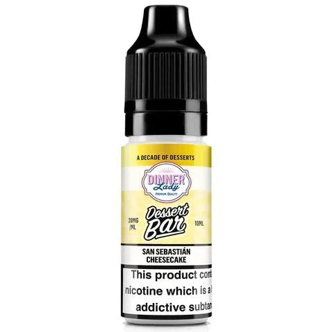 Box of 10 - Dinner Lady Dessert Bar 10Ml Nic Salts