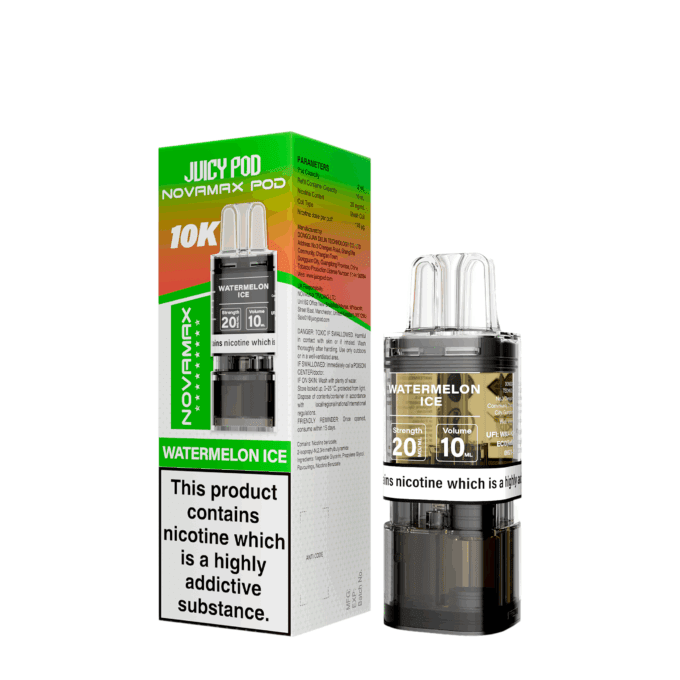 Box of 10 - Juicy Pod Novamax 10K Prefilled Pods