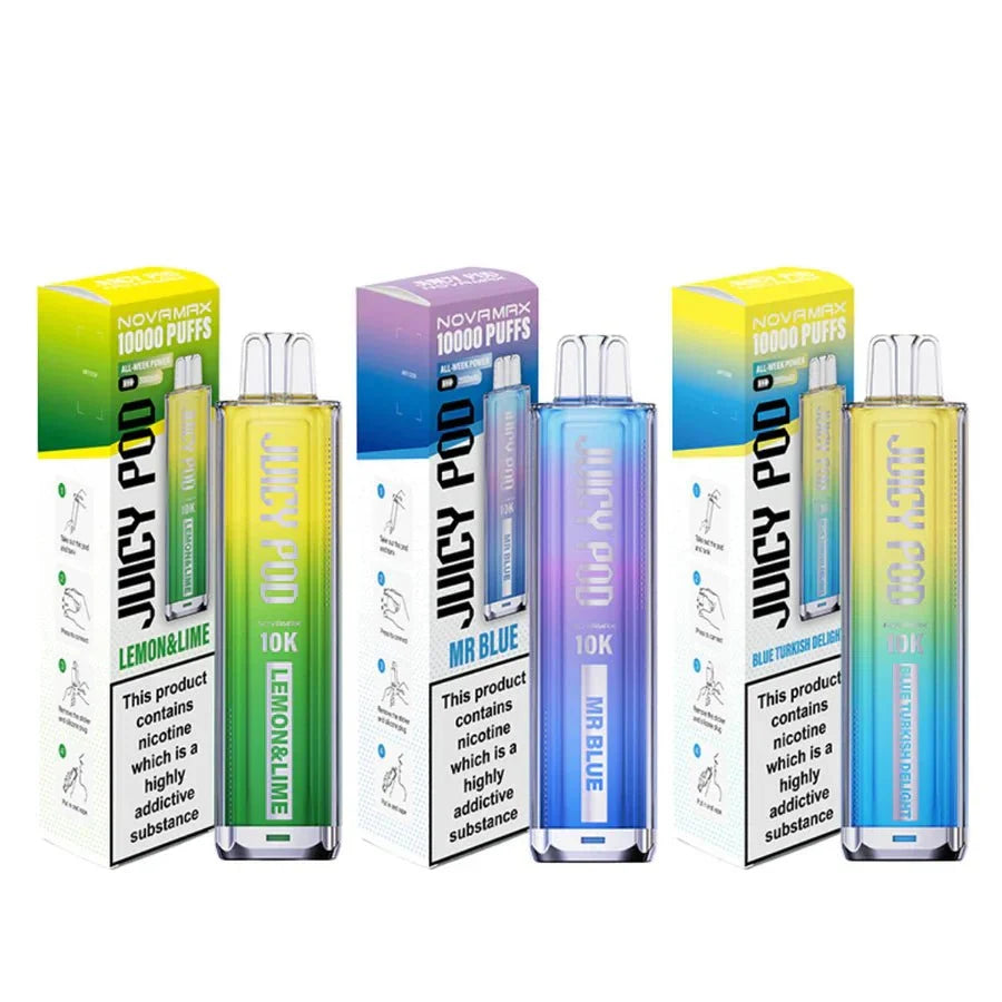 Juicy Pod Novamax 10K Prefilled Pod Kit (Box of 5)