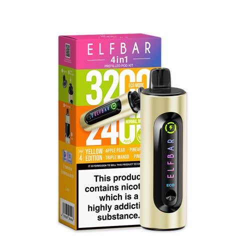 Elf Bar 4-in-1 3200 Prefilled Pod Kit (Box of 5)