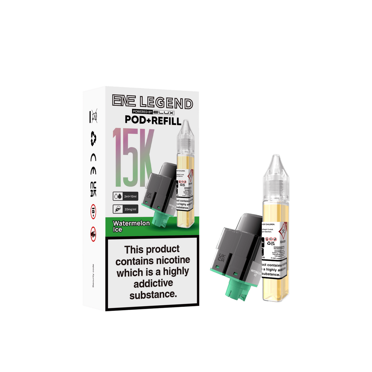 Elux ENE Legend 15k Replacement Pods Pack of 5