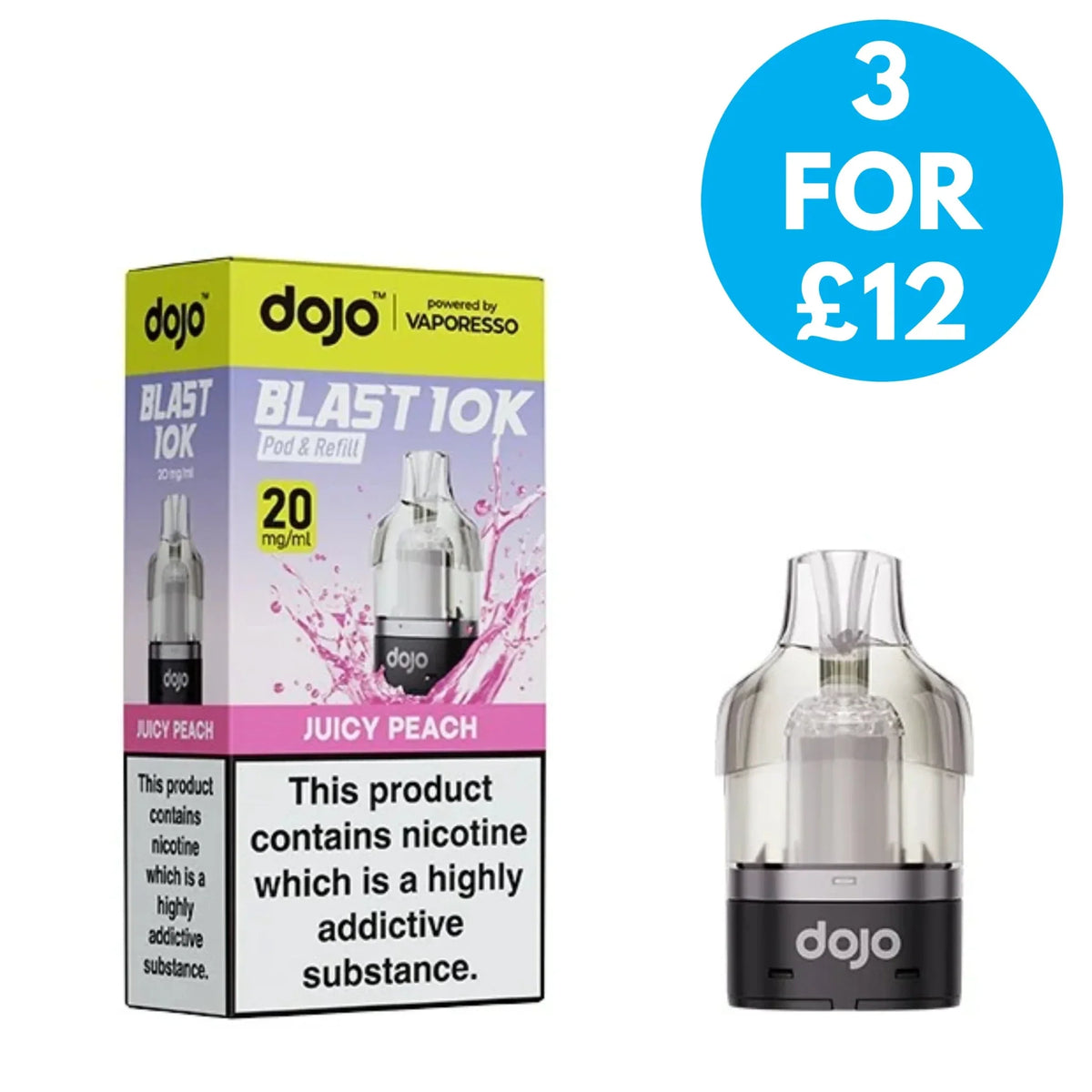Vaporesso Dojo Blast 10K/30K Prefilled Pods - Box of 5