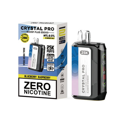 0MG Crystal Pro Boost Plus 25k Prefilled Pod Kit - Box of 5