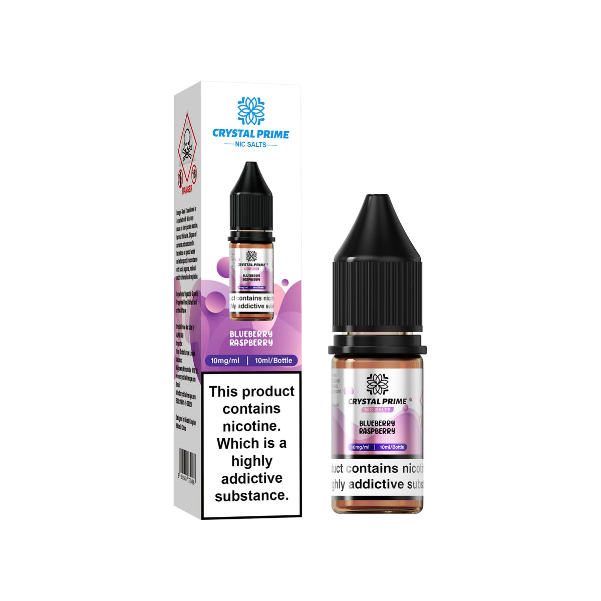 Crystal Prime Nic Salts 10mg 20mg - Pack of 10