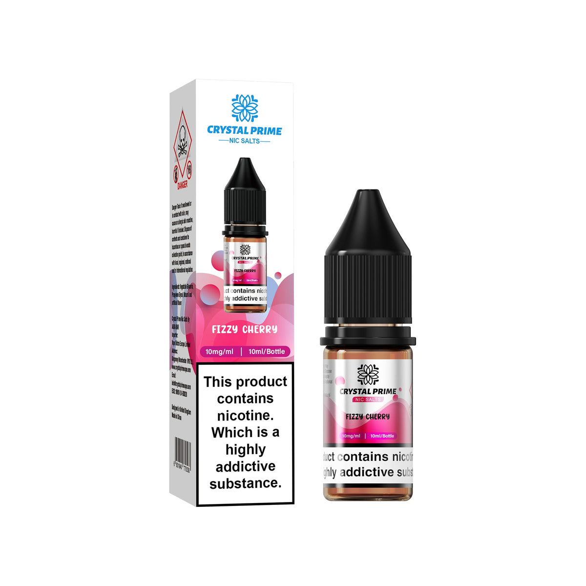 Crystal Prime Nic Salts 10mg 20mg - Pack of 10
