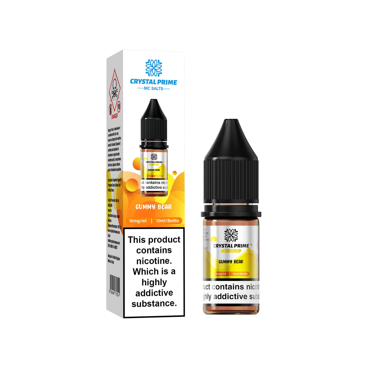 Crystal Prime Nic Salts 10mg 20mg - Pack of 10