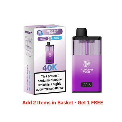 Aura Bar Twist 40k Prefilled Pod Kit (Box of 5)
