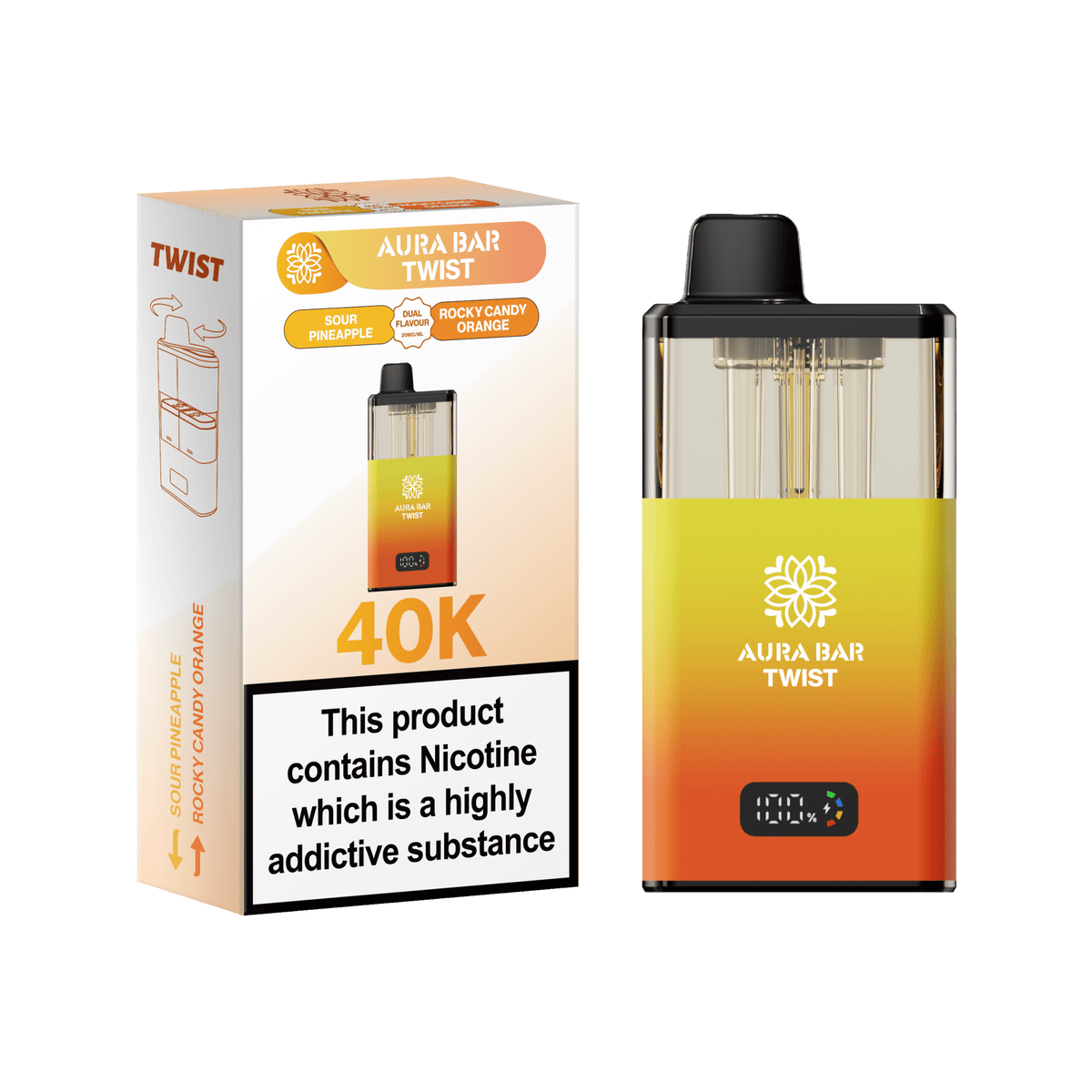 Aura Bar Twist 40k Prefilled Pod Kit (Box of 5)