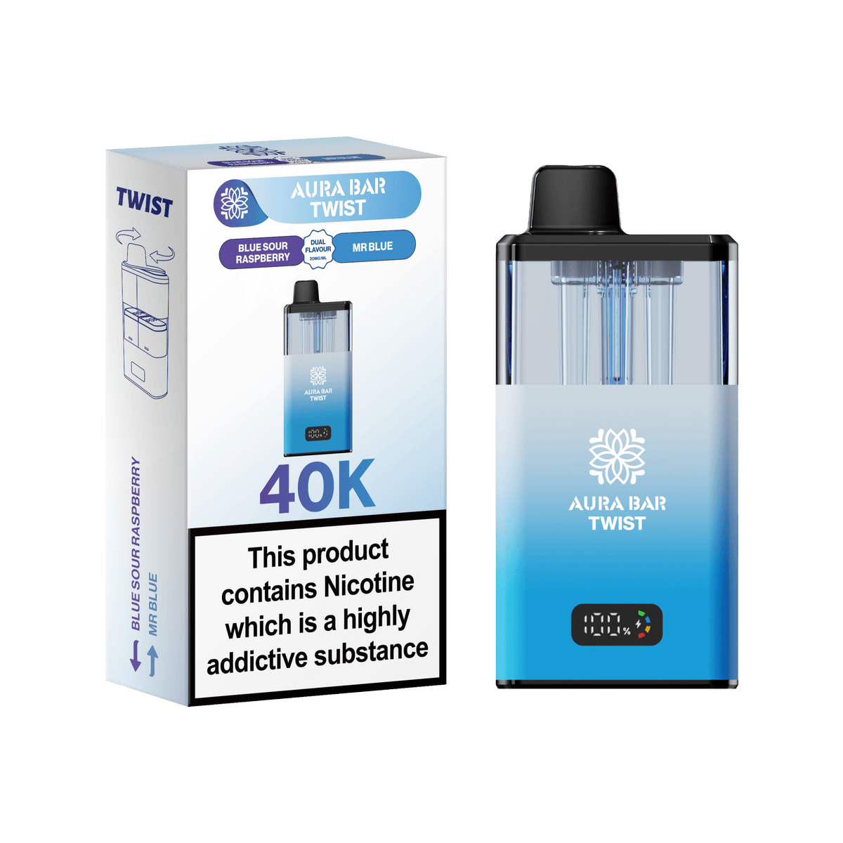 Aura Bar Twist 40k Prefilled Pod Kit (Box of 5)