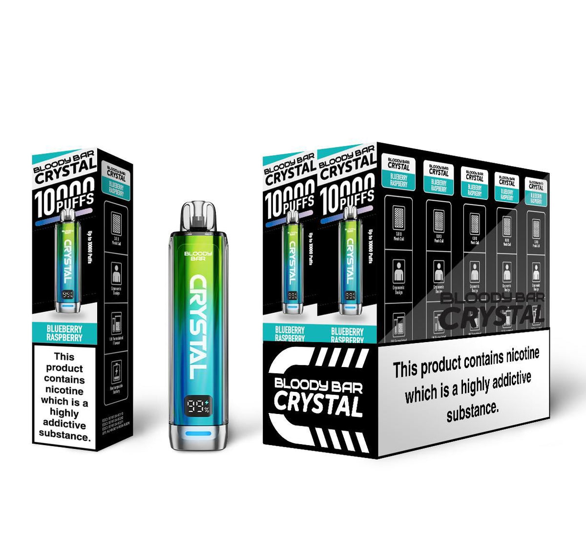 Bloody Bar Crystal 10k Vape Kit (Box of 5)