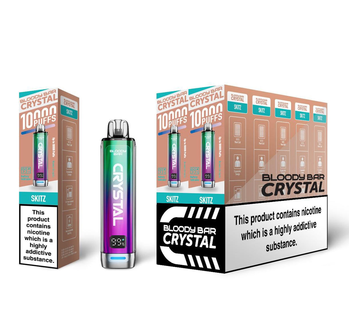 Bloody Bar Crystal 10k Vape Kit (Box of 5)