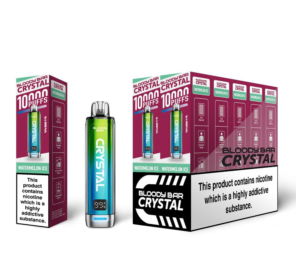 Bloody Bar Crystal 10k Vape Kit (Box of 5)