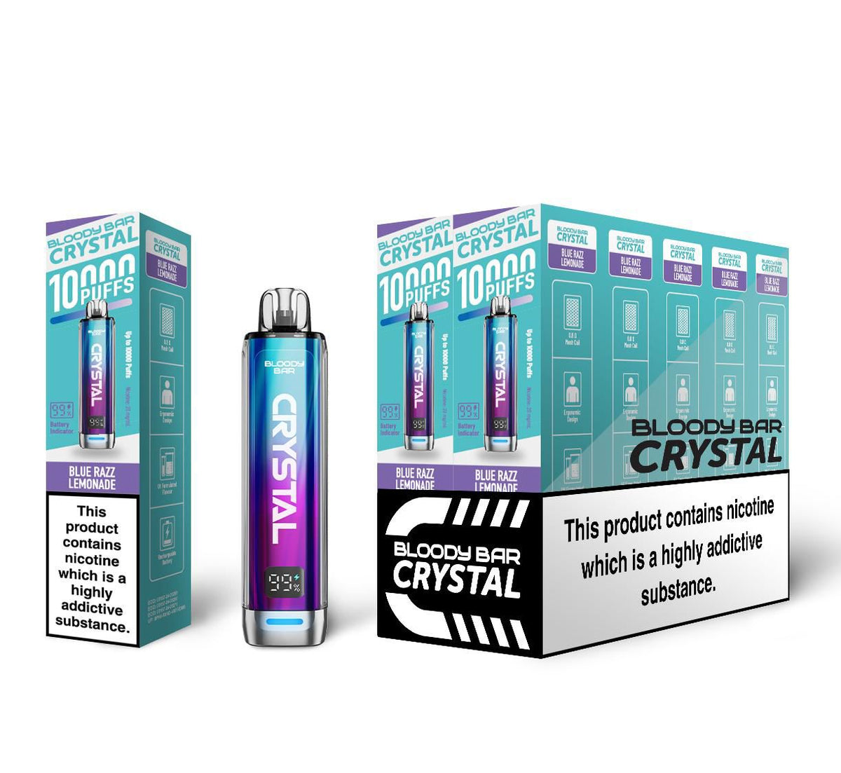 Bloody Bar Crystal 10k Vape Kit (Box of 5)