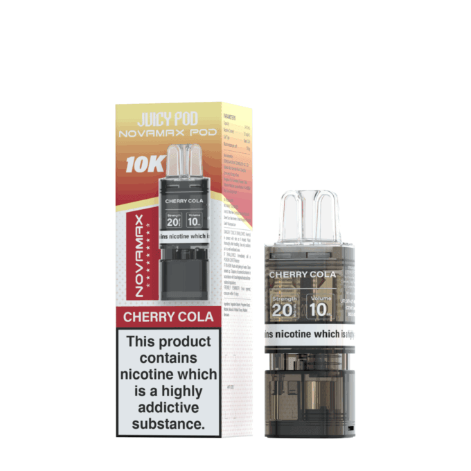 Box of 10 - Juicy Pod Novamax 10K Prefilled Pods