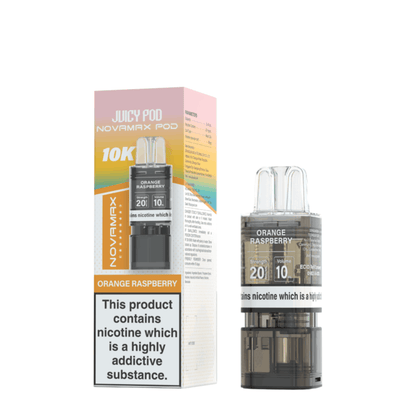 Box of 10 - Juicy Pod Novamax 10K Prefilled Pods