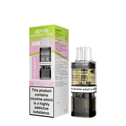 Box of 10 - Juicy Pod Novamax 10K Prefilled Pods