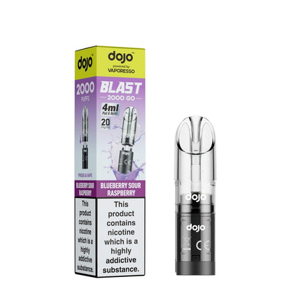 Box Of 10 - Vaporesso Dojo Blast Go 2000 Prefilled Refill Pods