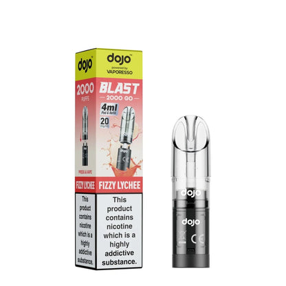 Box Of 10 - Vaporesso Dojo Blast Go 2000 Prefilled Refill Pods