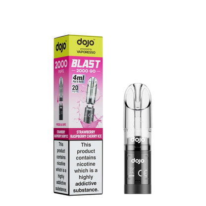 Box Of 10 - Vaporesso Dojo Blast Go 2000 Prefilled Refill Pods
