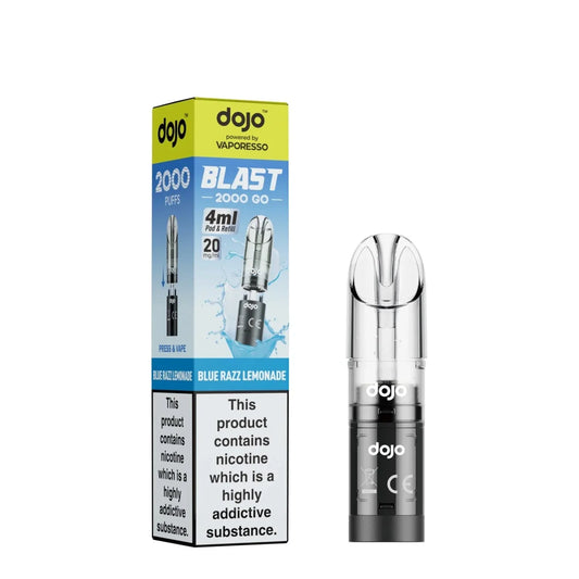 Box Of 10 - Vaporesso Dojo Blast Go 2000 Prefilled Refill Pods