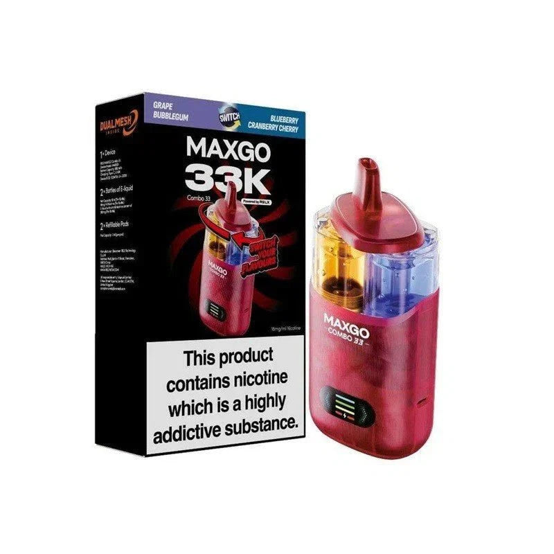 Relx Maxgo 33k Prefilled Pod Vape Kit (Box of 3)