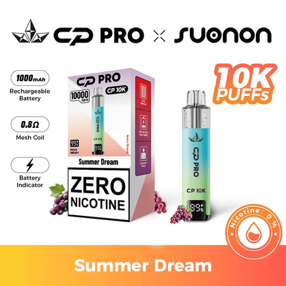 CP Pro CP10K Zero Nicotine (0mg) Prefilled Kit (Box of 5)