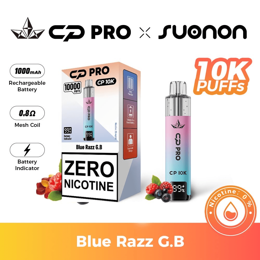 CP Pro CP10K Zero Nicotine (0mg) Prefilled Kit (Box of 5)