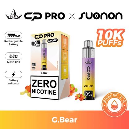 CP Pro CP10K Zero Nicotine (0mg) Prefilled Kit (Box of 5)