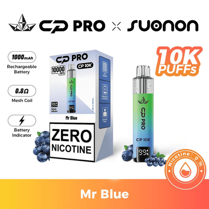 CP Pro CP10K Zero Nicotine (0mg) Prefilled Kit (Box of 5)