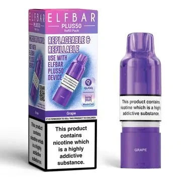 Box of 5- Elf Bar Plus 50 Prefilled Pods