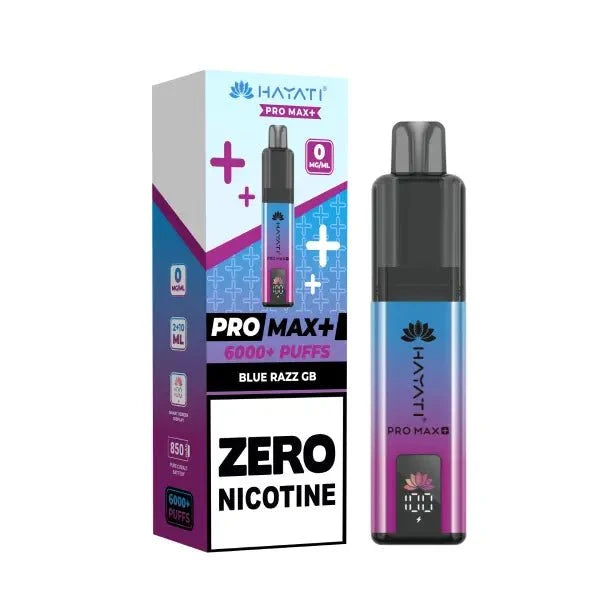 Hayati Pro Max + 6000 Prefilled Pod Vape Kit Zero Nicotine (Box of 5) - Only £24.99