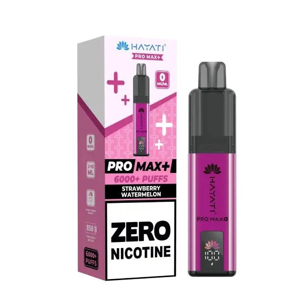 Hayati Pro Max + 6000 Prefilled Pod Vape Kit Zero Nicotine (Box of 5) - Only £24.99