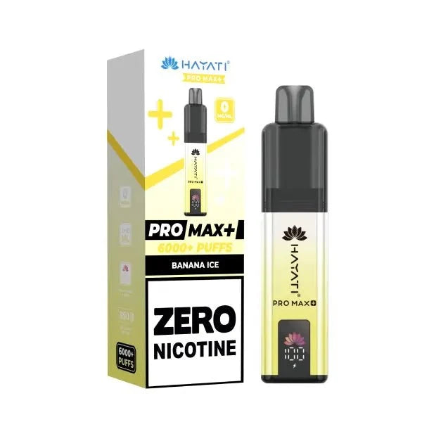 Hayati Pro Max + 6000 Prefilled Pod Vape Kit Zero Nicotine (Box of 5) - Only £24.99