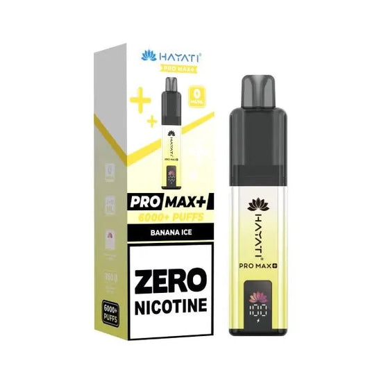 Hayati Pro Max + 6000 Prefilled Pod Vape Kit Zero Nicotine (Box of 5) - Only £24.99