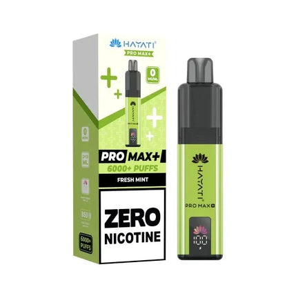 Hayati Pro Max + 6000 Prefilled Pod Vape Kit Zero Nicotine (Box of 5) - Only £24.99