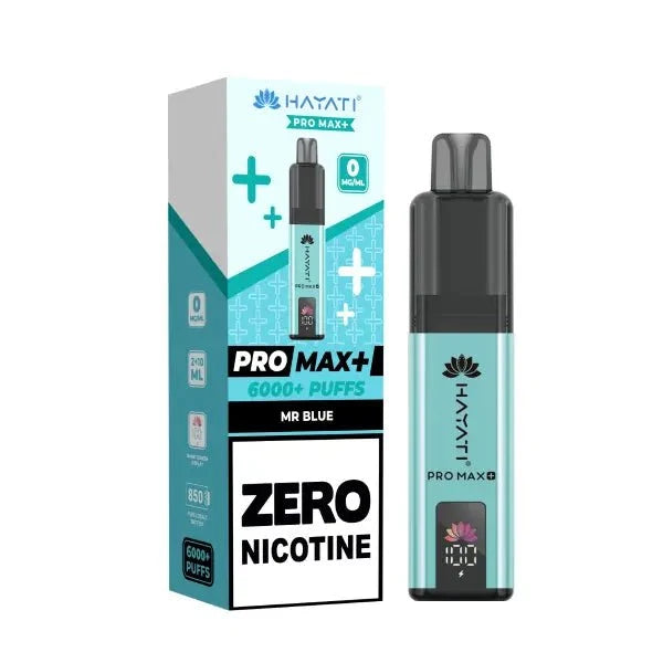 Hayati Pro Max + 6000 Prefilled Pod Vape Kit Zero Nicotine (Box of 5) - Only £24.99