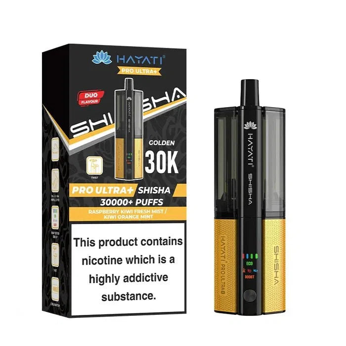 Hayati Pro Ultra Plus Shisha 30K Prefilled Pod Kit (Box of 5)