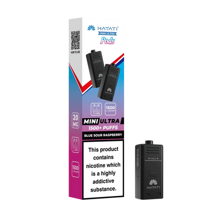 Box of 5 - Pack of 2 Hayati Mini Ultra 1500 Prefilled Pods (2x750 Puffs)