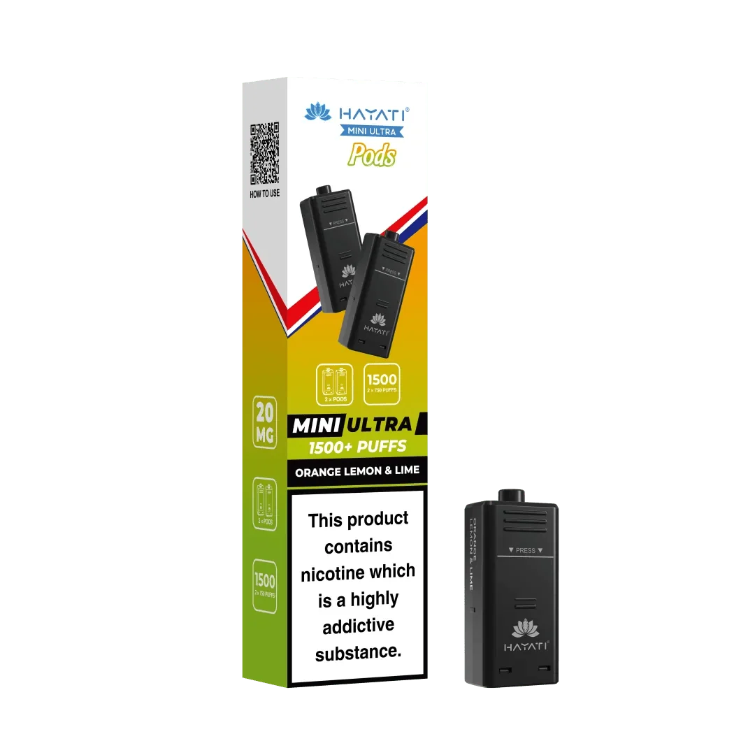 Box of 5 - Pack of 2 Hayati Mini Ultra 1500 Prefilled Pods (2x750 Puffs)