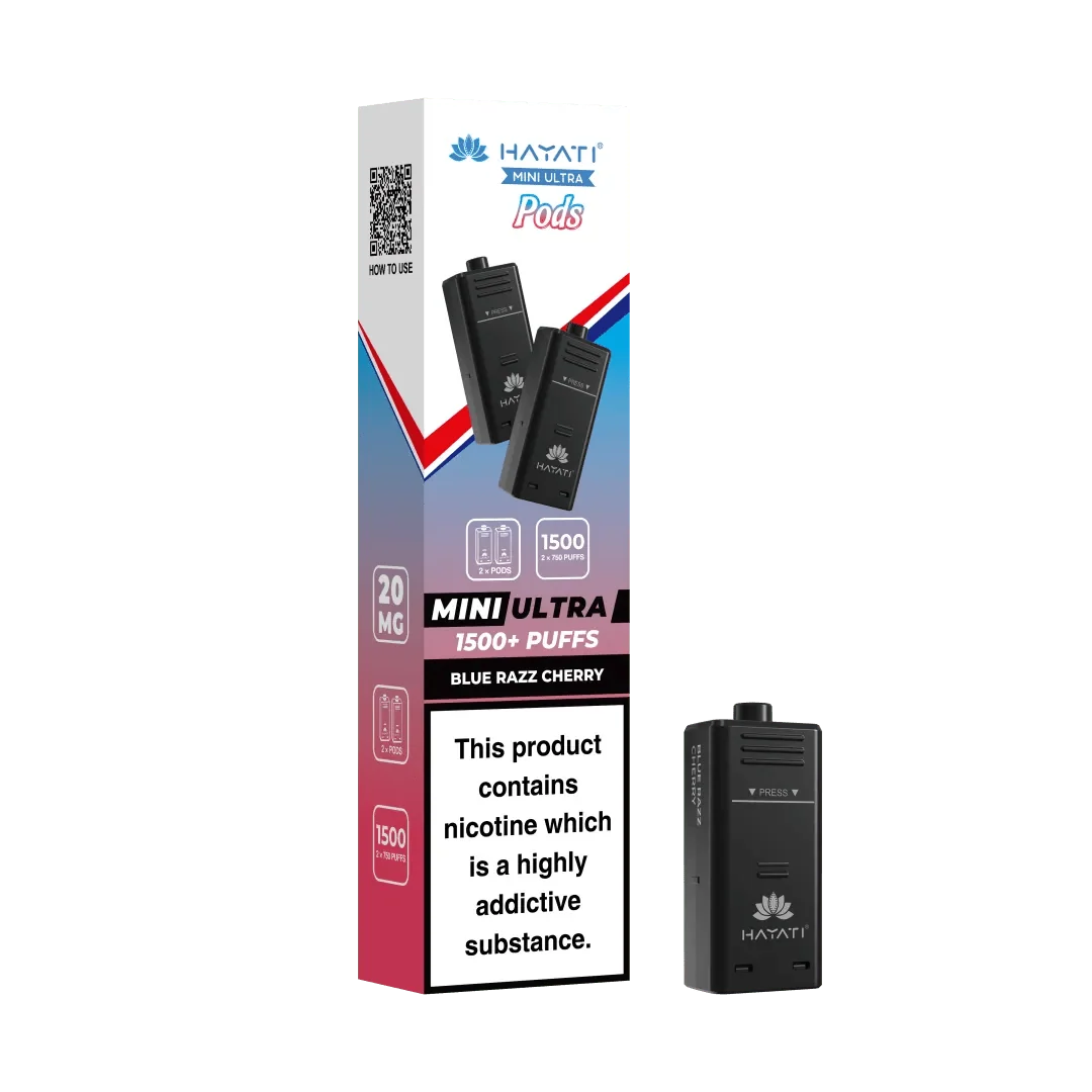 Box of 5 - Pack of 2 Hayati Mini Ultra 1500 Prefilled Pods (2x750 Puffs)