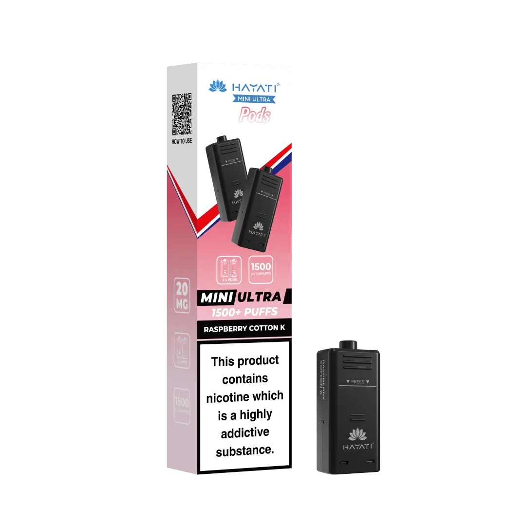 Box of 5 - Pack of 2 Hayati Mini Ultra 1500 Prefilled Pods (2x750 Puffs)