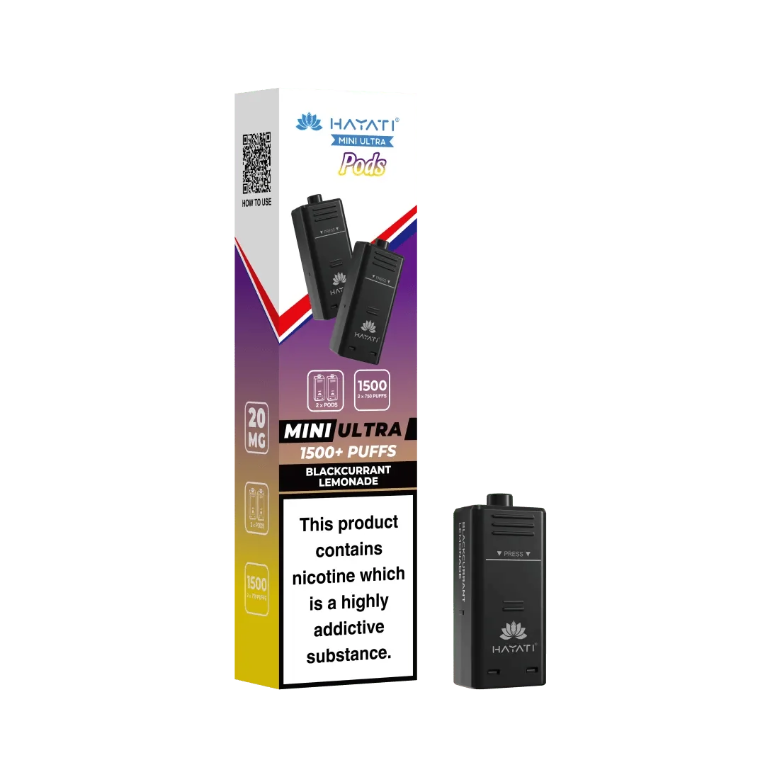 Box of 5 - Pack of 2 Hayati Mini Ultra 1500 Prefilled Pods (2x750 Puffs)
