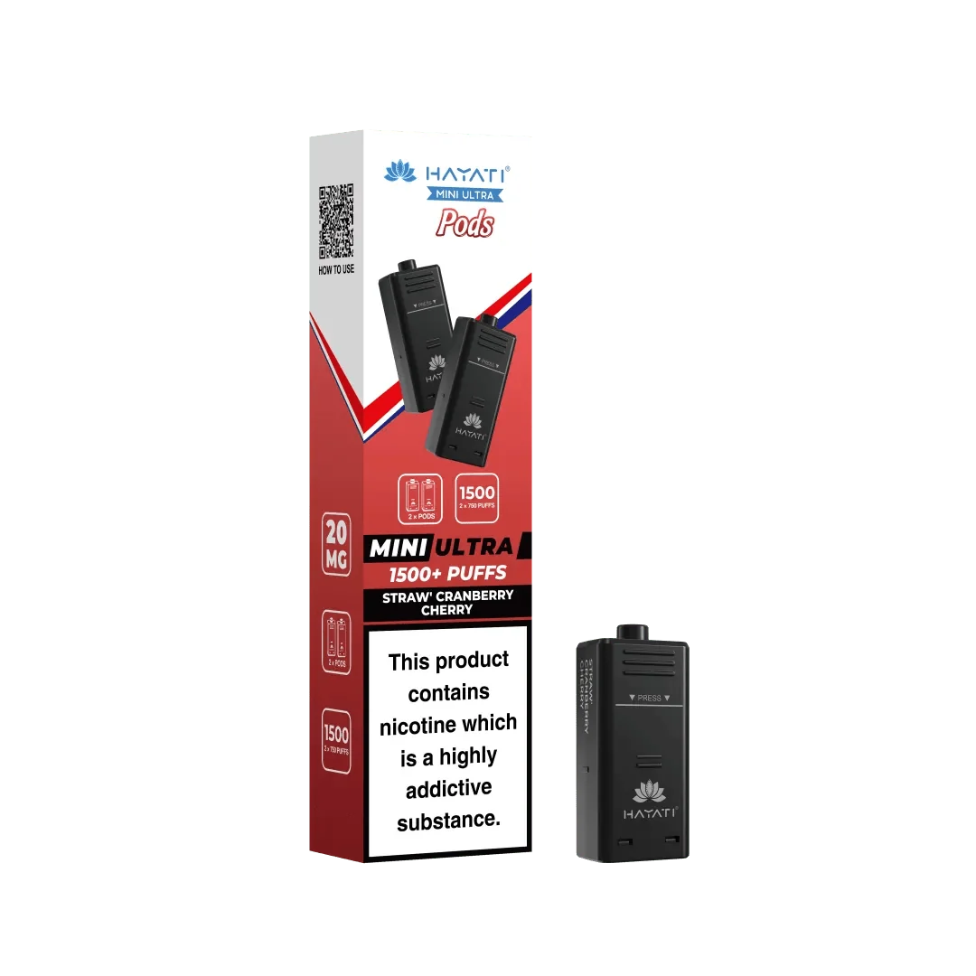 Box of 5 - Pack of 2 Hayati Mini Ultra 1500 Prefilled Pods (2x750 Puffs)
