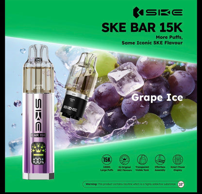 Box of 5 - SKE Bar 15K Puffs Prefilled Pod Kit