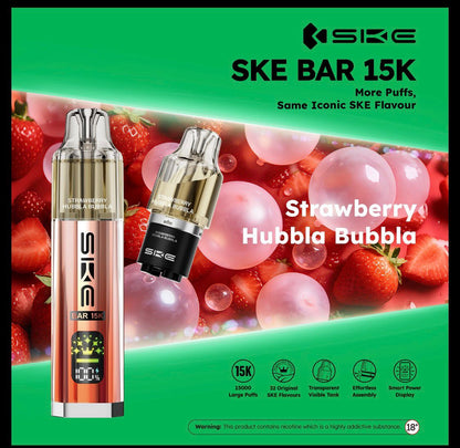 Box of 5 - SKE Bar 15K Puffs Prefilled Pod Kit