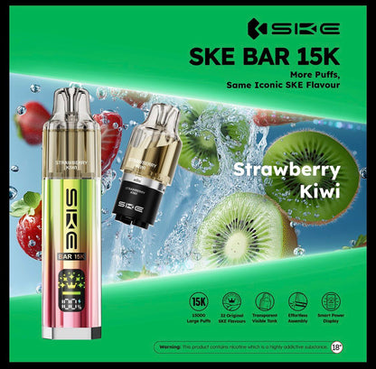 Box of 5 - SKE Bar 15K Puffs Prefilled Pod Kit