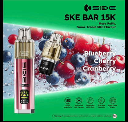 Box of 5 - SKE Bar 15K Puffs Prefilled Pod Kit