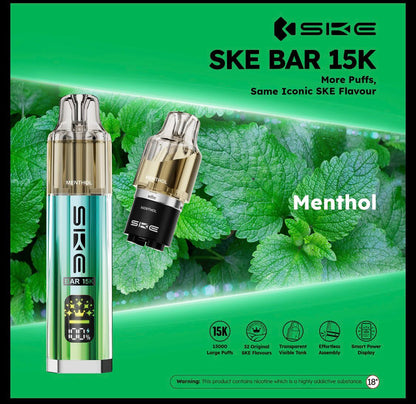Box of 5 - SKE Bar 15K Puffs Prefilled Pod Kit