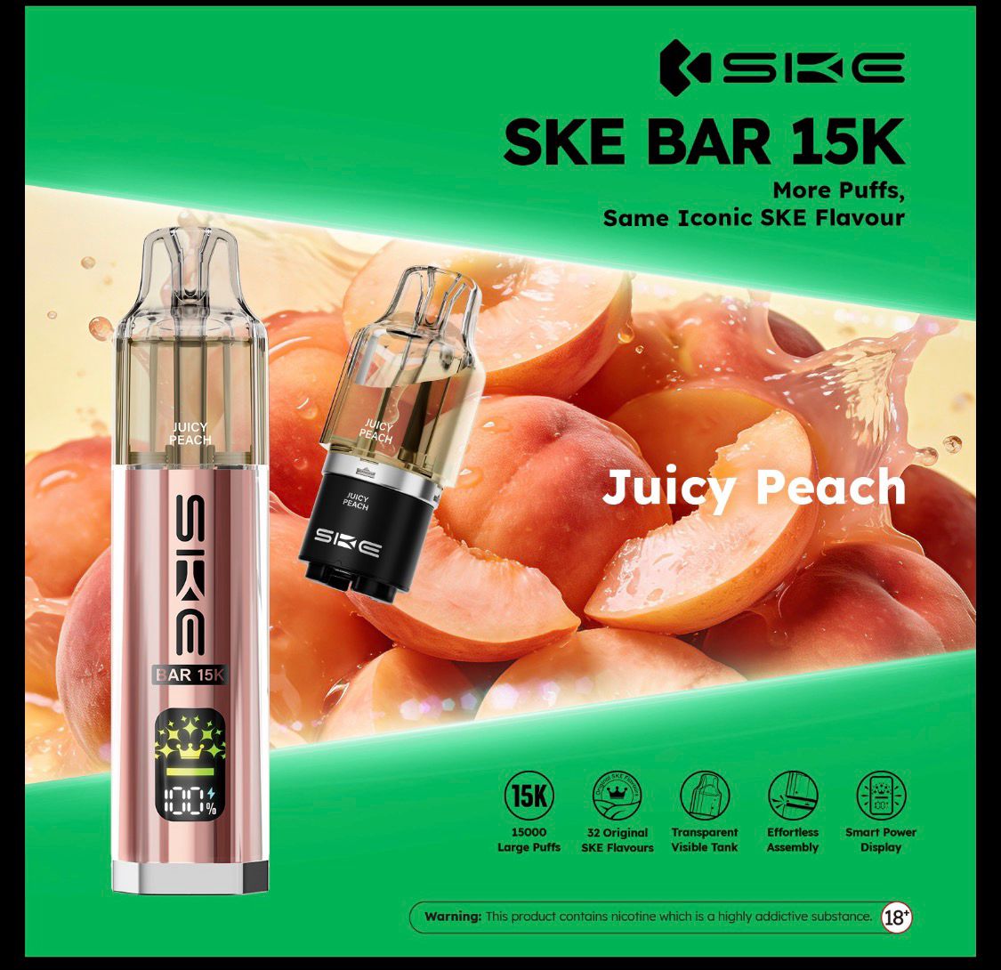 Box of 5 - SKE Bar 15K Puffs Prefilled Pod Kit