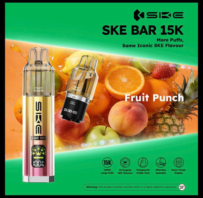 Box of 5 - SKE Bar 15K Puffs Prefilled Pod Kit